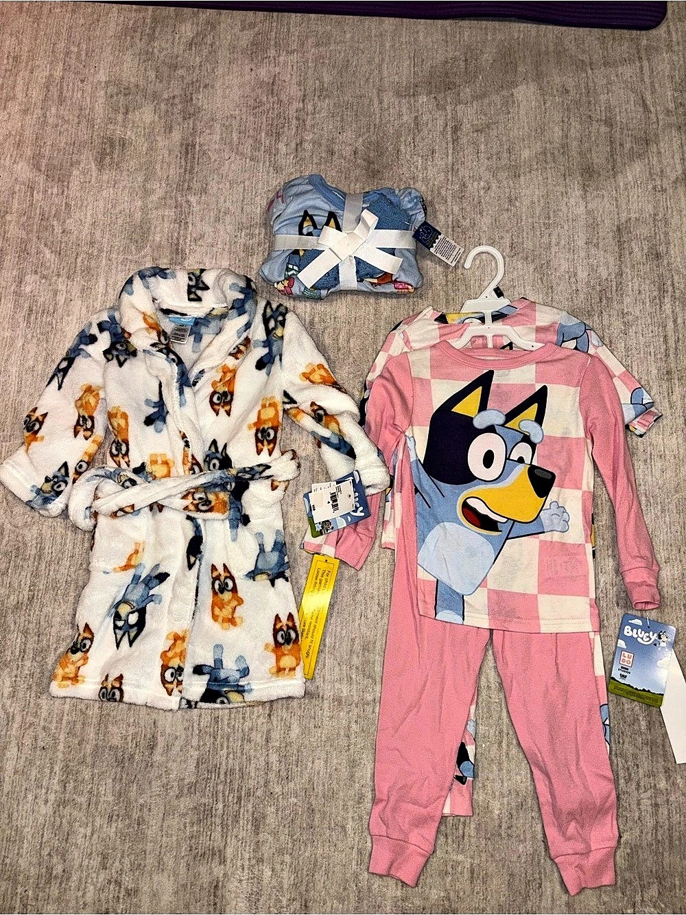 Bluey Toddler 4 Piece Pajama Set Size 4T
